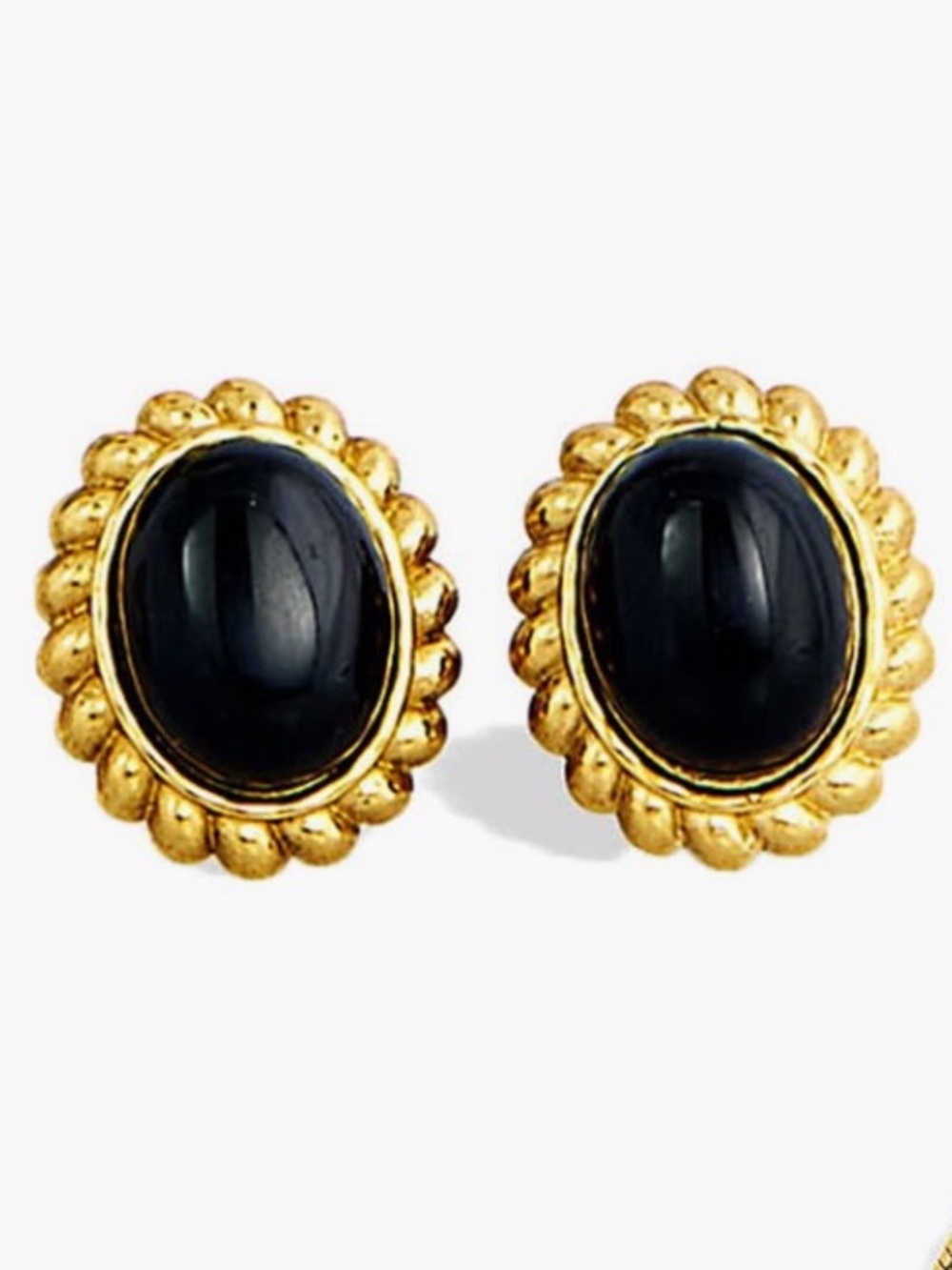 NWT Savvy Cie Jewels Boxed Onyx Stud Earrings & Pendant Necklace Set - Picture 3 of 3